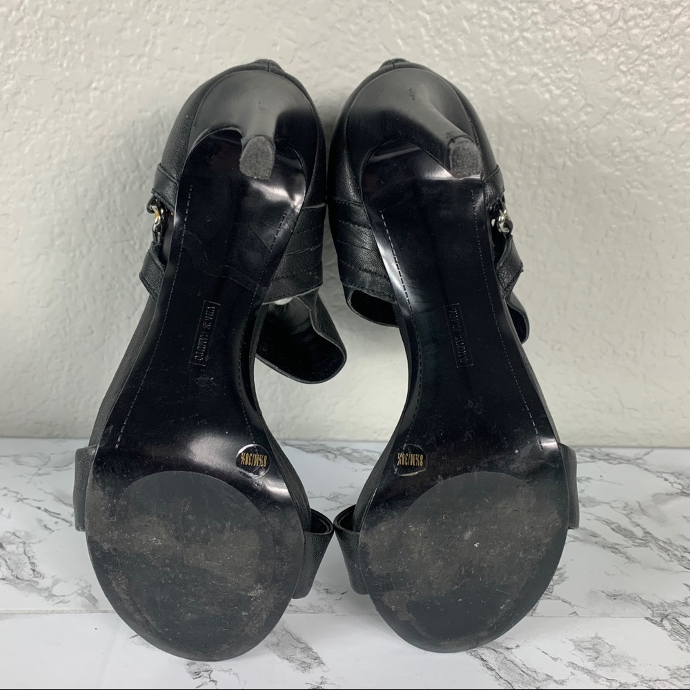 Vince Camuto Freya Black Open Toe Heel Sandals 8.5 - Picture 11 of 11